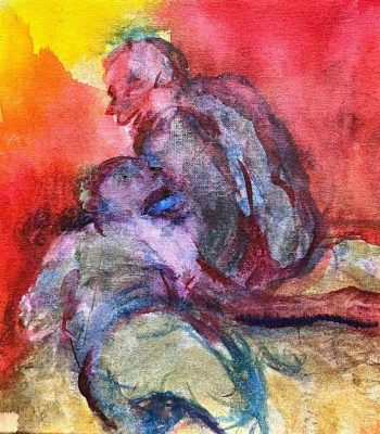 Watercolor on canvas,20X24cm,2024
