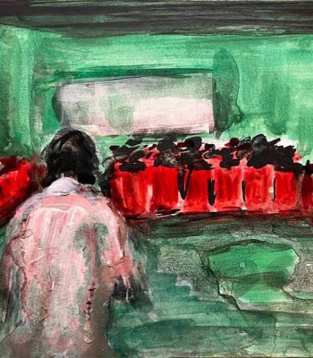 Watercolor on canvas,18X25cm,2024